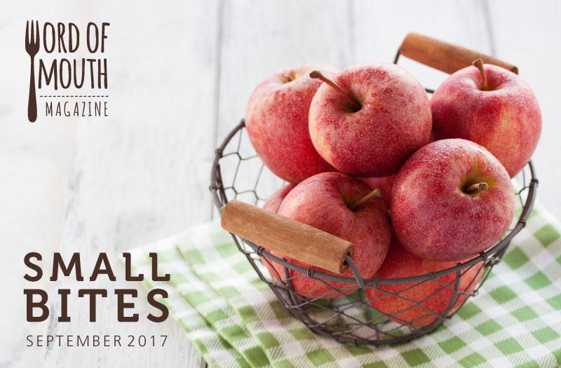 September 2017 Small Bites for Word of Mouth magazine