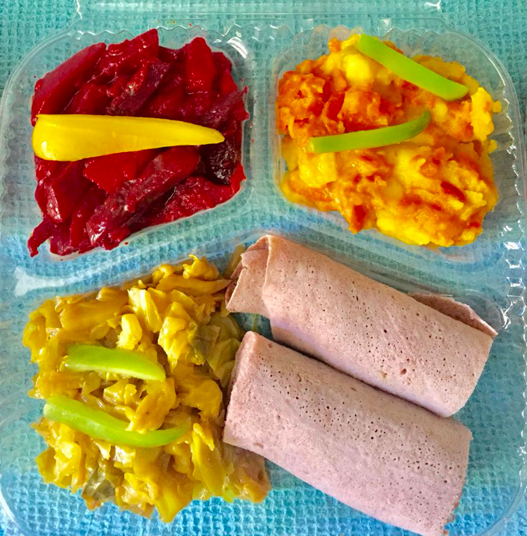 Injera and wat.