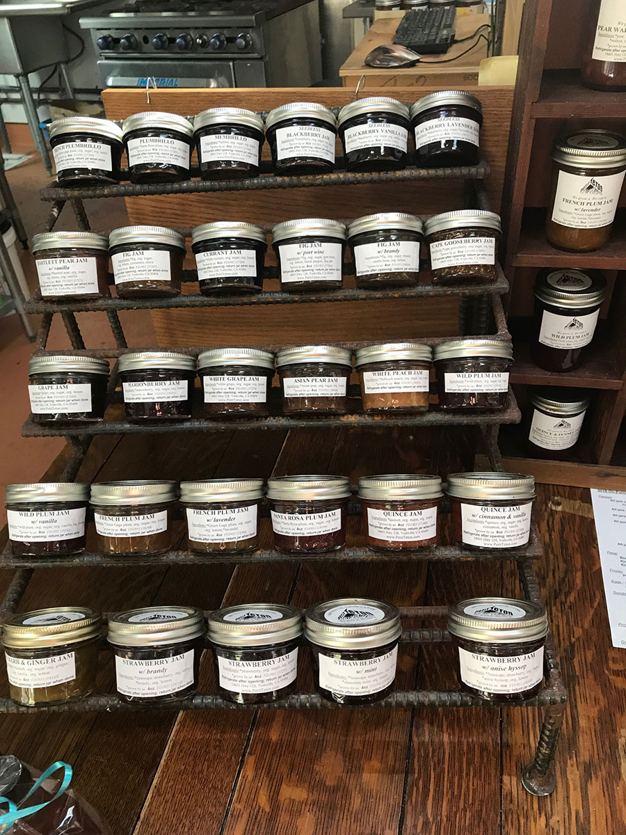 A collection of the canned goodies grown and preserved at Petit Teton Farm