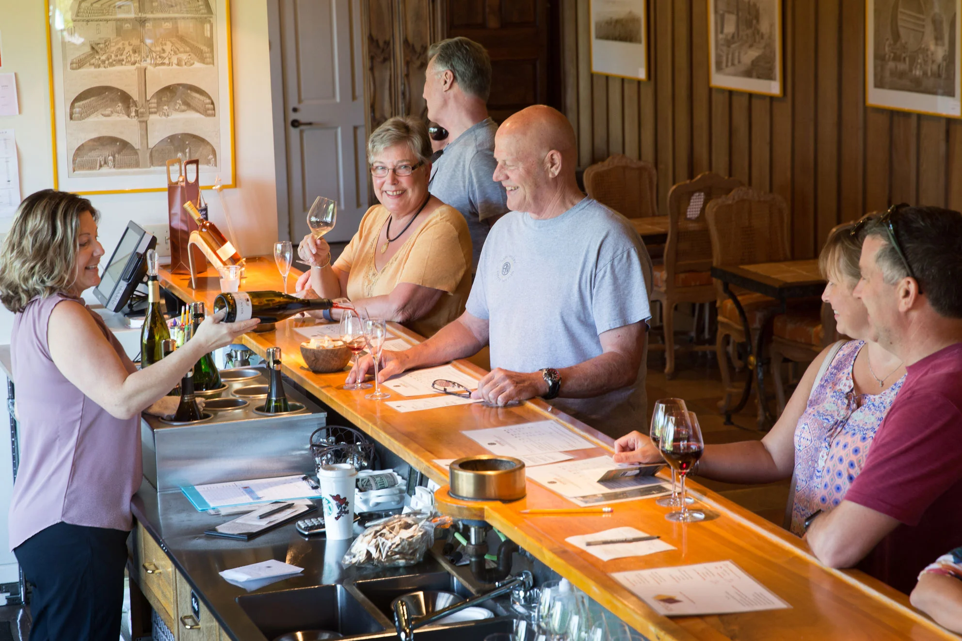 the tasting room at Roederer Estate