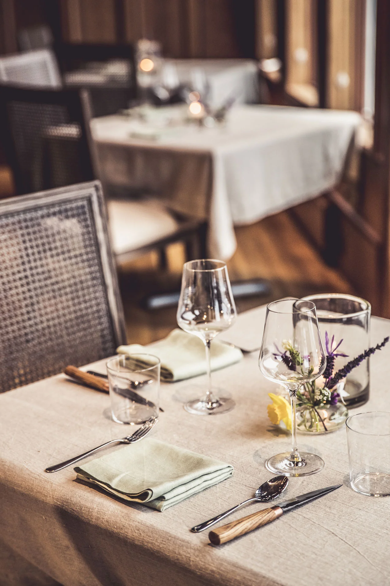 the dining room at Harbor House Inn in Elk California