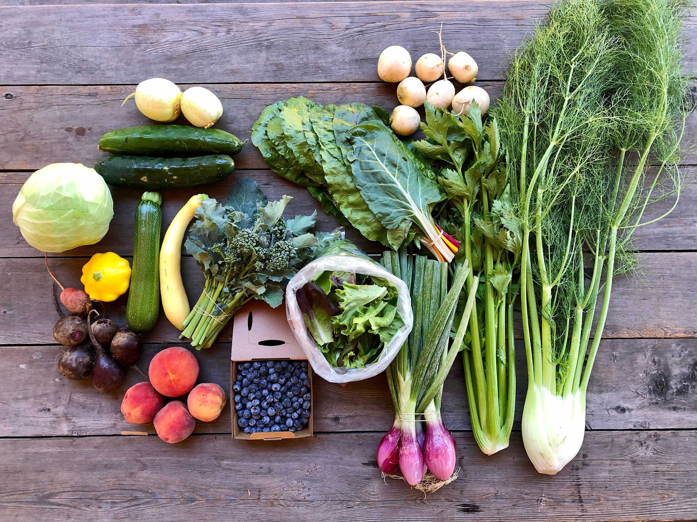 Produce from Velma’s Farm Stand