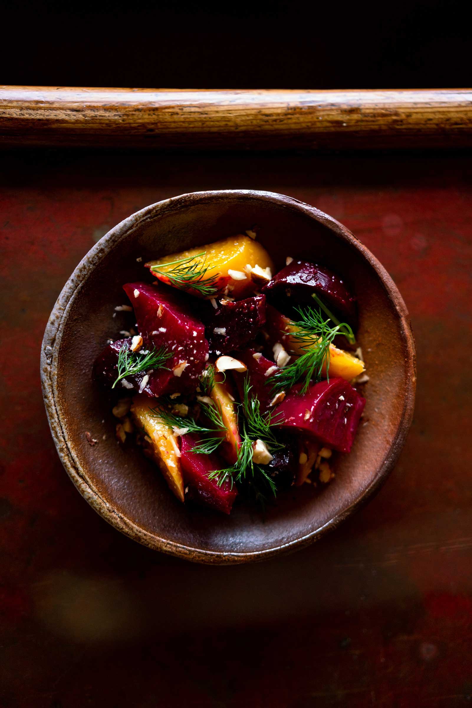 Ginger marinated beets