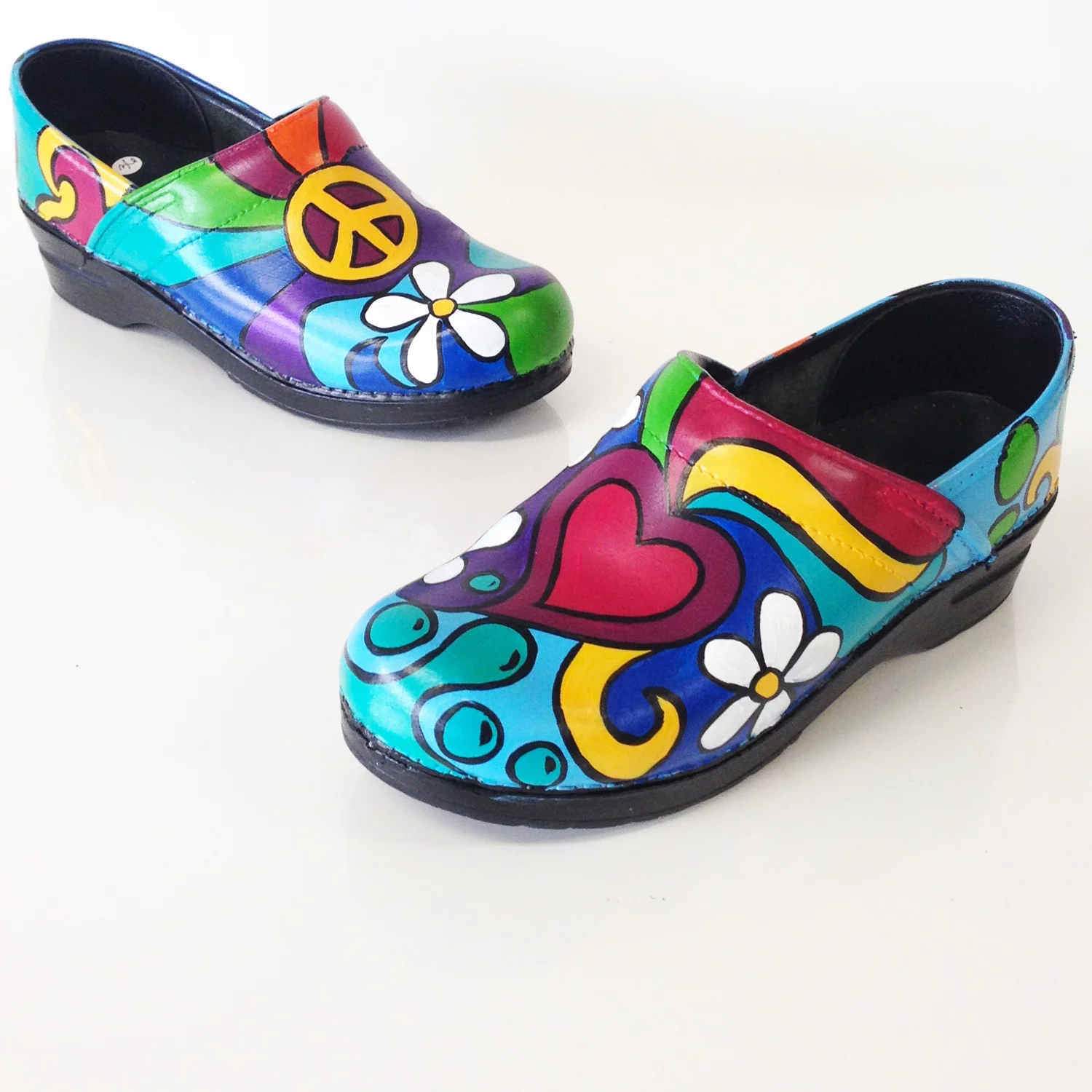 hand painted dansko clogs