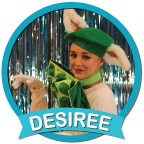 Desiree A sassy pampered cat; self-centered but a softie underneath her sleek, cool exterior