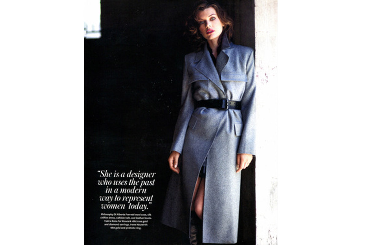 Gorgeous Milla Jovovich wearing Maven studs
