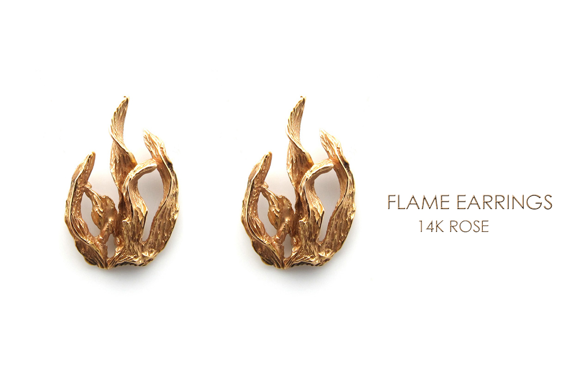 Flame earrings