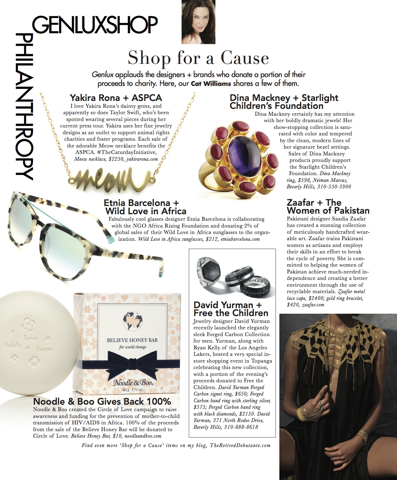 Meow necklace in Genlux shop for a cause