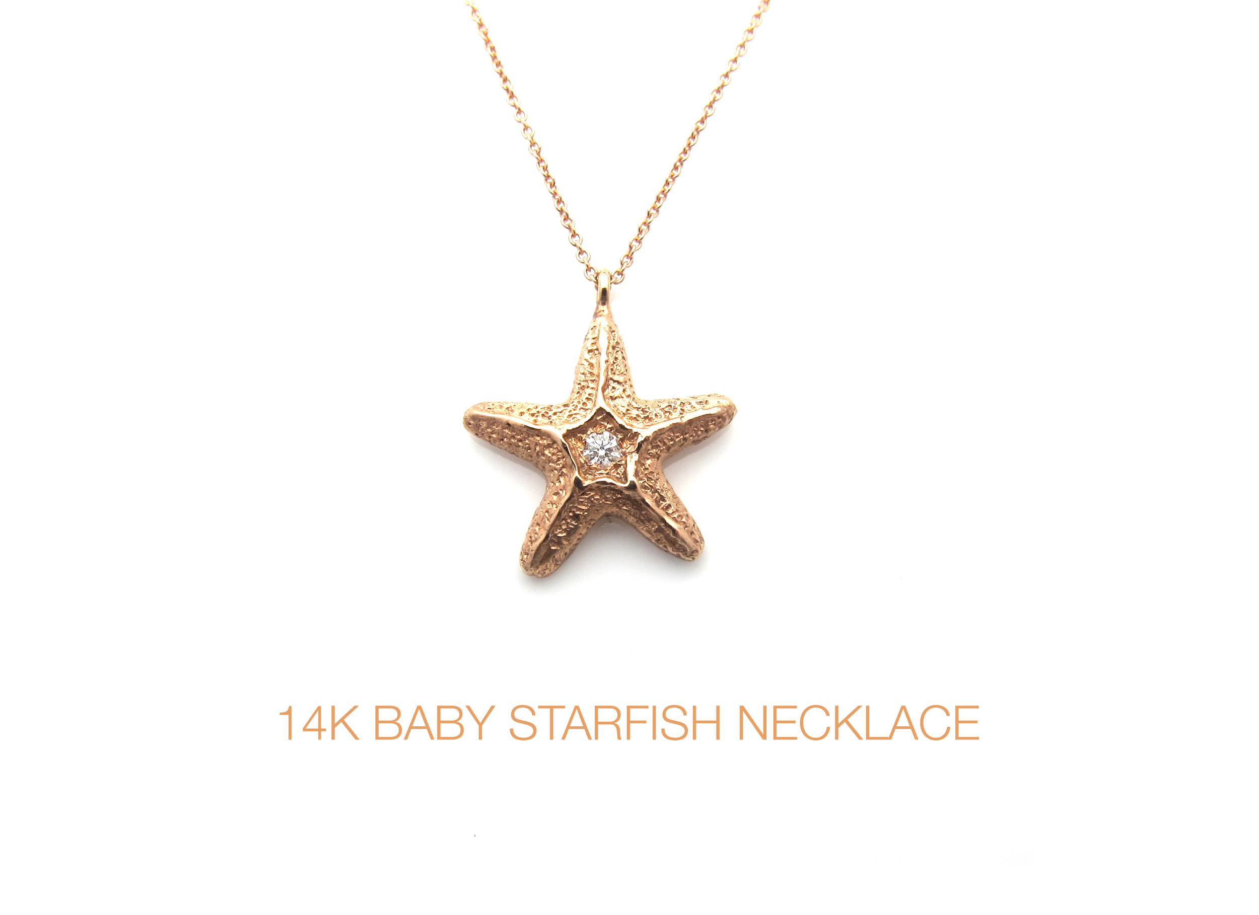 14K Baby Starfish necklace