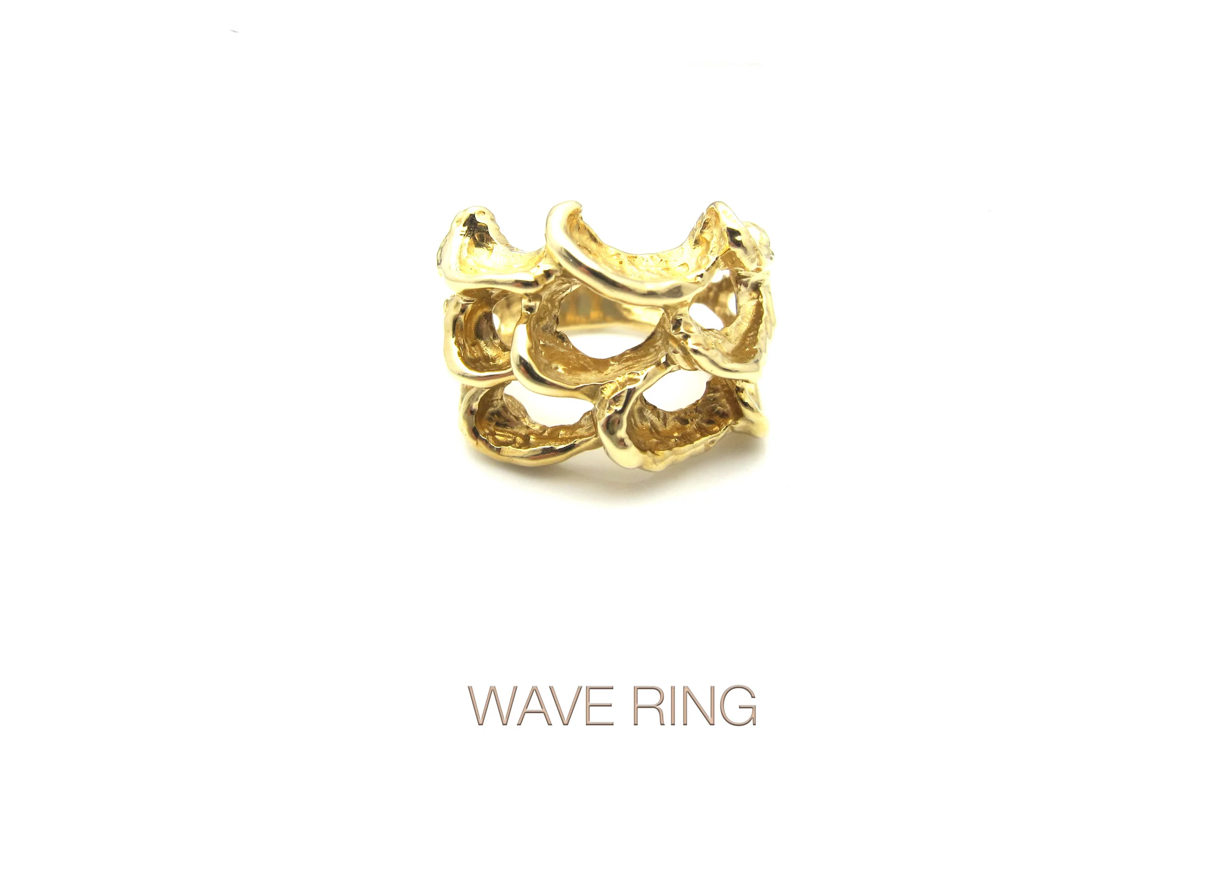 14k Wave Ring