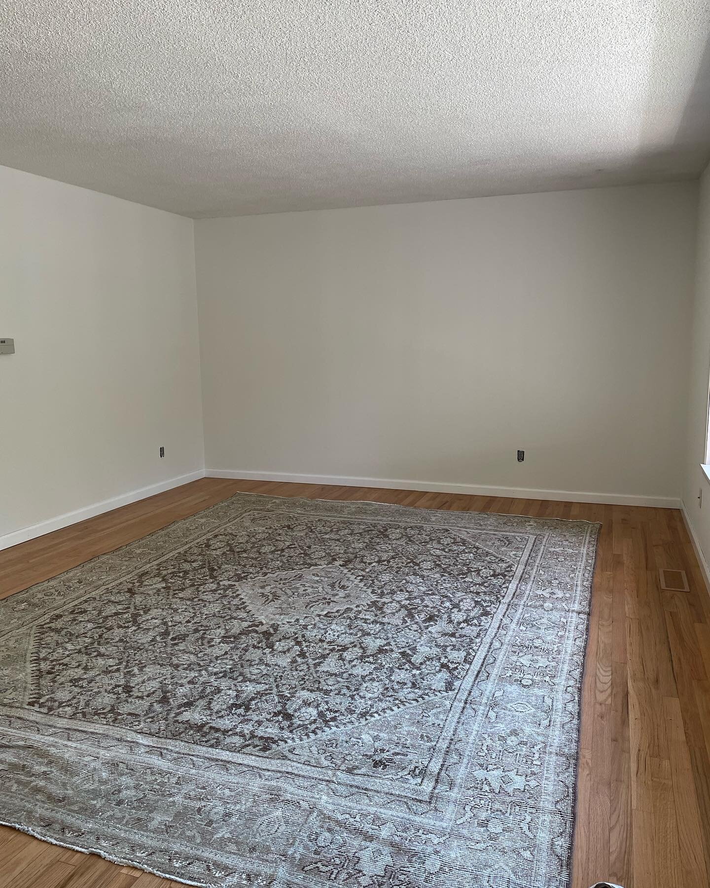 I always recommend to clients that, when possible, they tackle projects prior to moving in. Things like painting and flooring are so much easier to manage without furniture and belongings in the home. When we moved into our new (old) home last summer