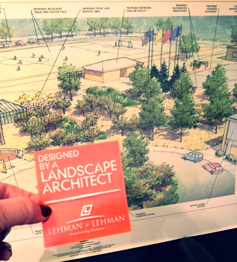      

 
   New life for an old space...  By adding a soccer field, surrounded by a walking/running track, this empty field becomes more useful and inviting. An adjacent children's garden and butterfly garden delight the senses of all ages with their