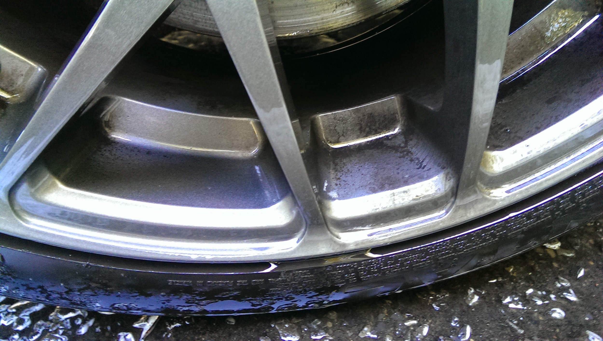 One pass with wheel cleaner - needed two.