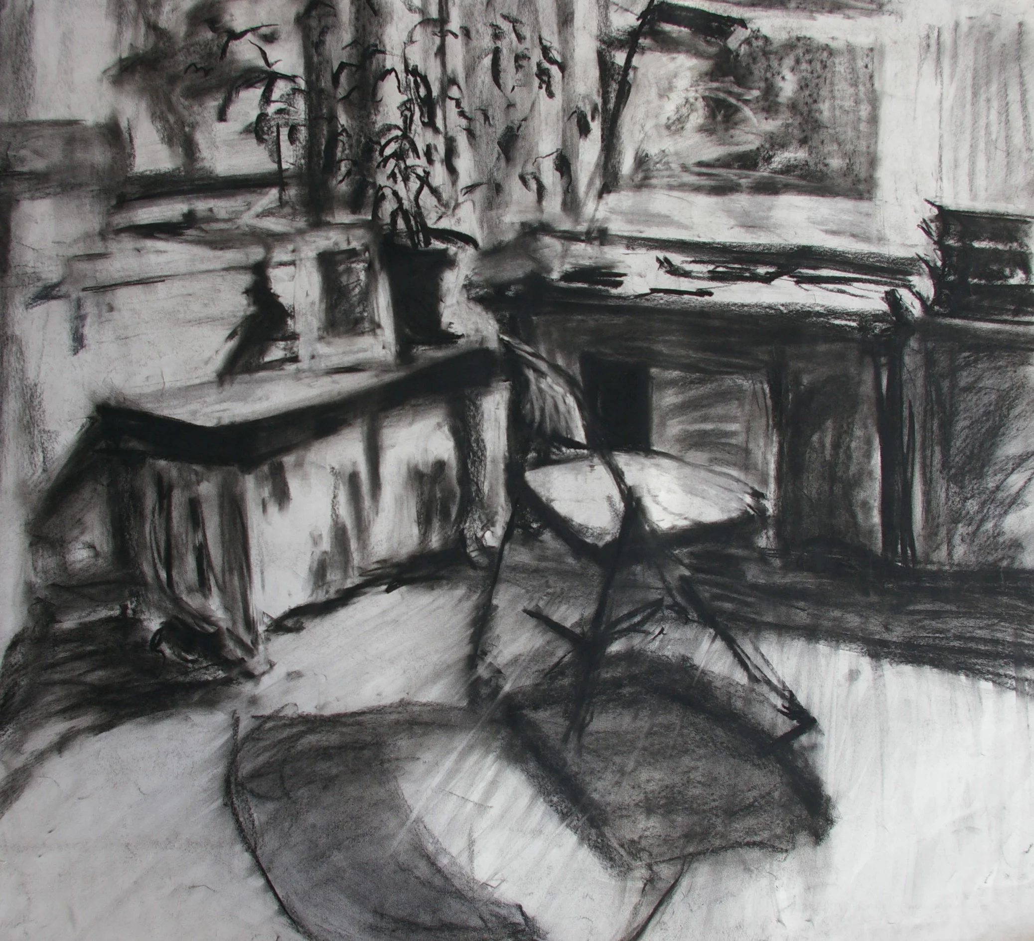 My first 'studio' during art school, circa 1997