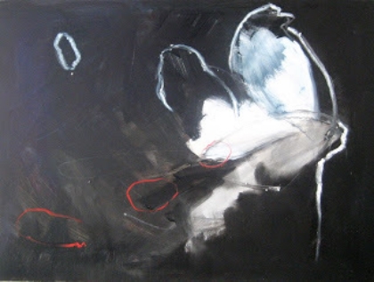 Jennifer Davey, Illuminate, 2008, oil and oil bar on panel, 12 x 16 in. Private collection