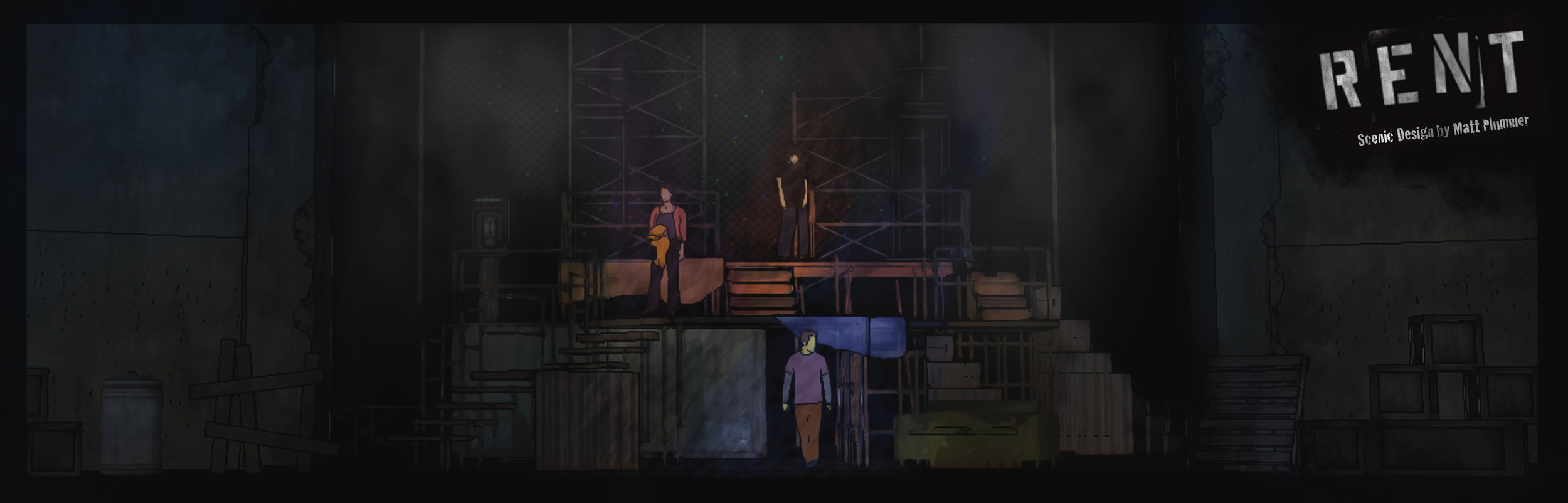 RENT Scenic Design Rendering