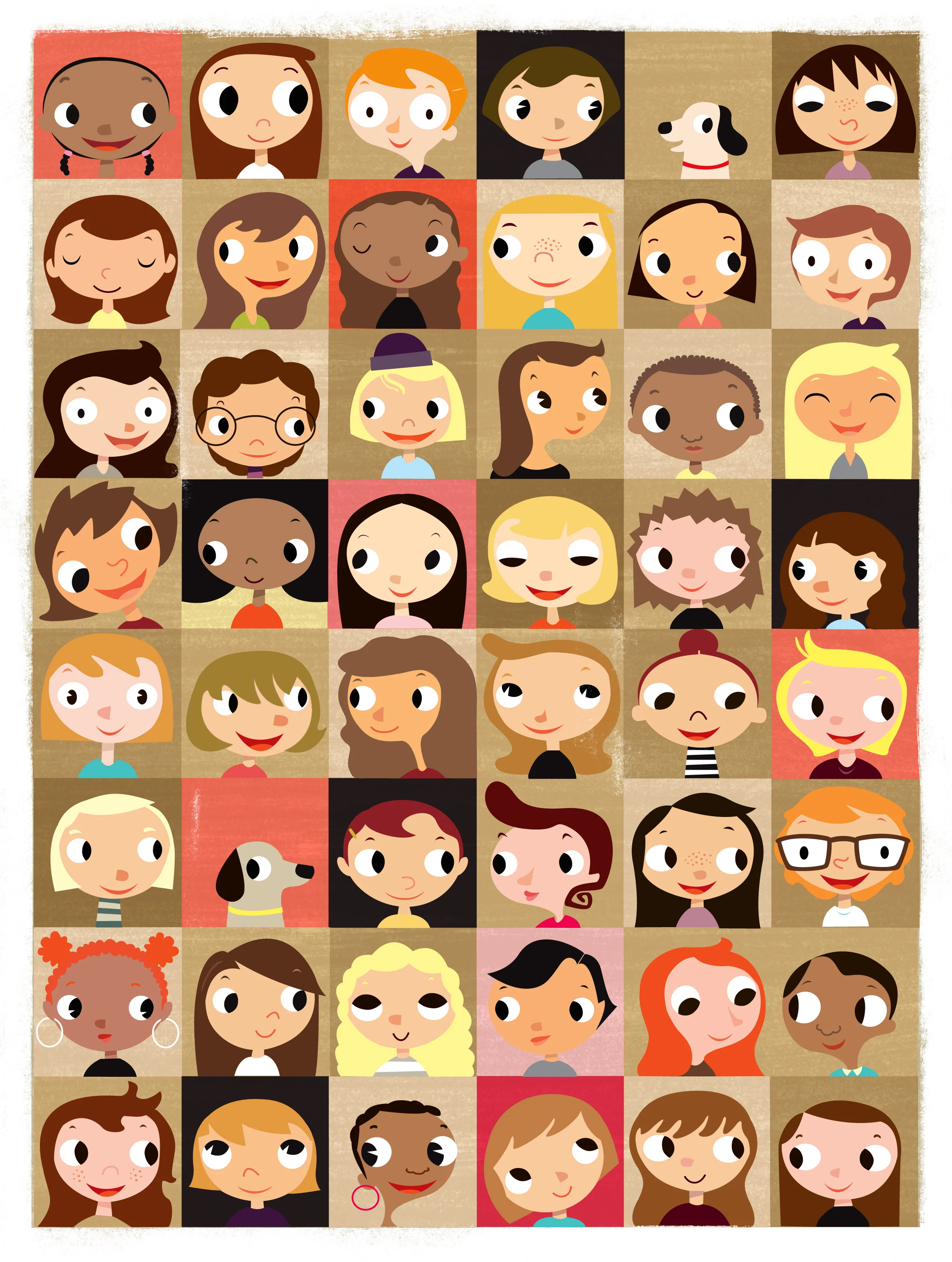 GIRL'S FACES OCHRE.jpg