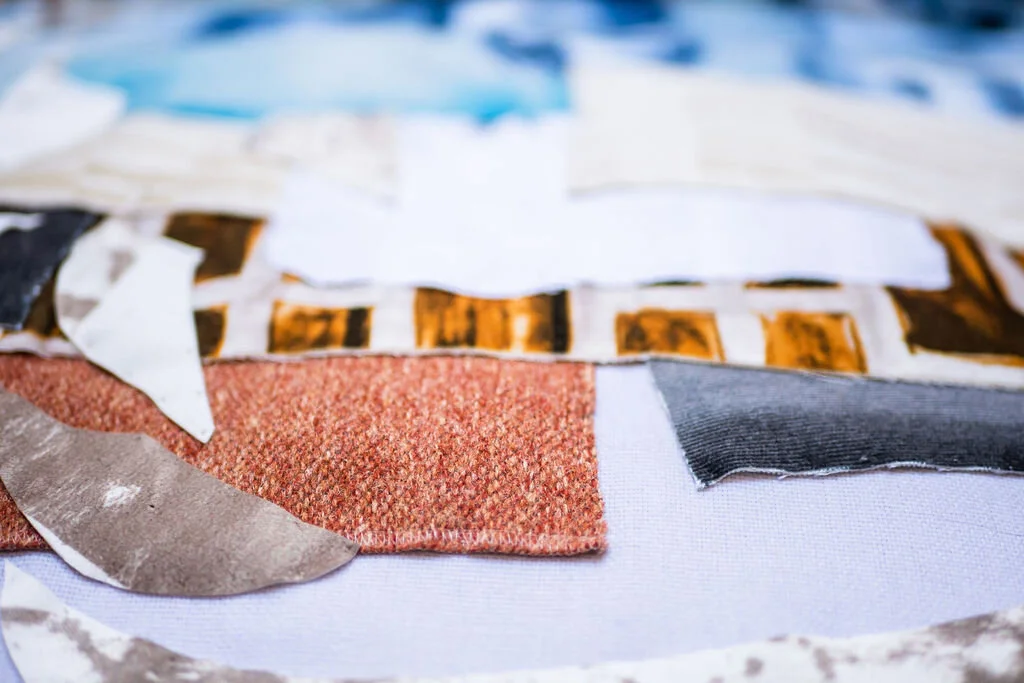 Collage With Fabric Workshop