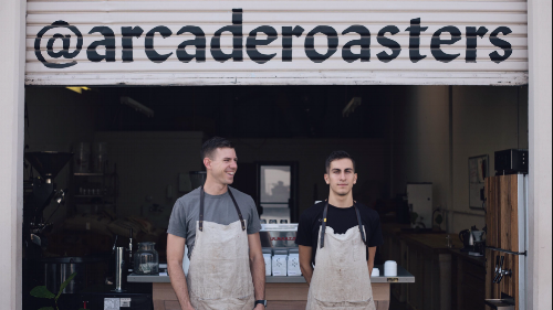 "Hi, we're Arcade. We want to enrich lives by inspiring others to create shared moments, relationship and a sense of belonging for all. We love the specialty coffee industry and want to be apart of developing the coffee culture in Riverside, CA. We have had so many unique and amazing experiences while drinking an espresso from a local shop or sharing a cup of coffee with a friend. There is nothing like finding a coffee that takes you on a journey, and we hope to be the ones to introduce you to coffee experiences you've never had before." - To learn more about Arcade Coffee, visit their website, H E R E 