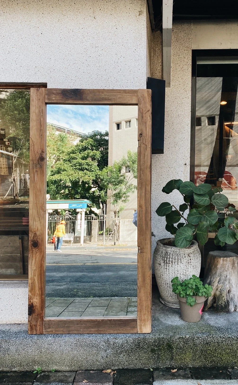 台灣檜木 素面全身鏡