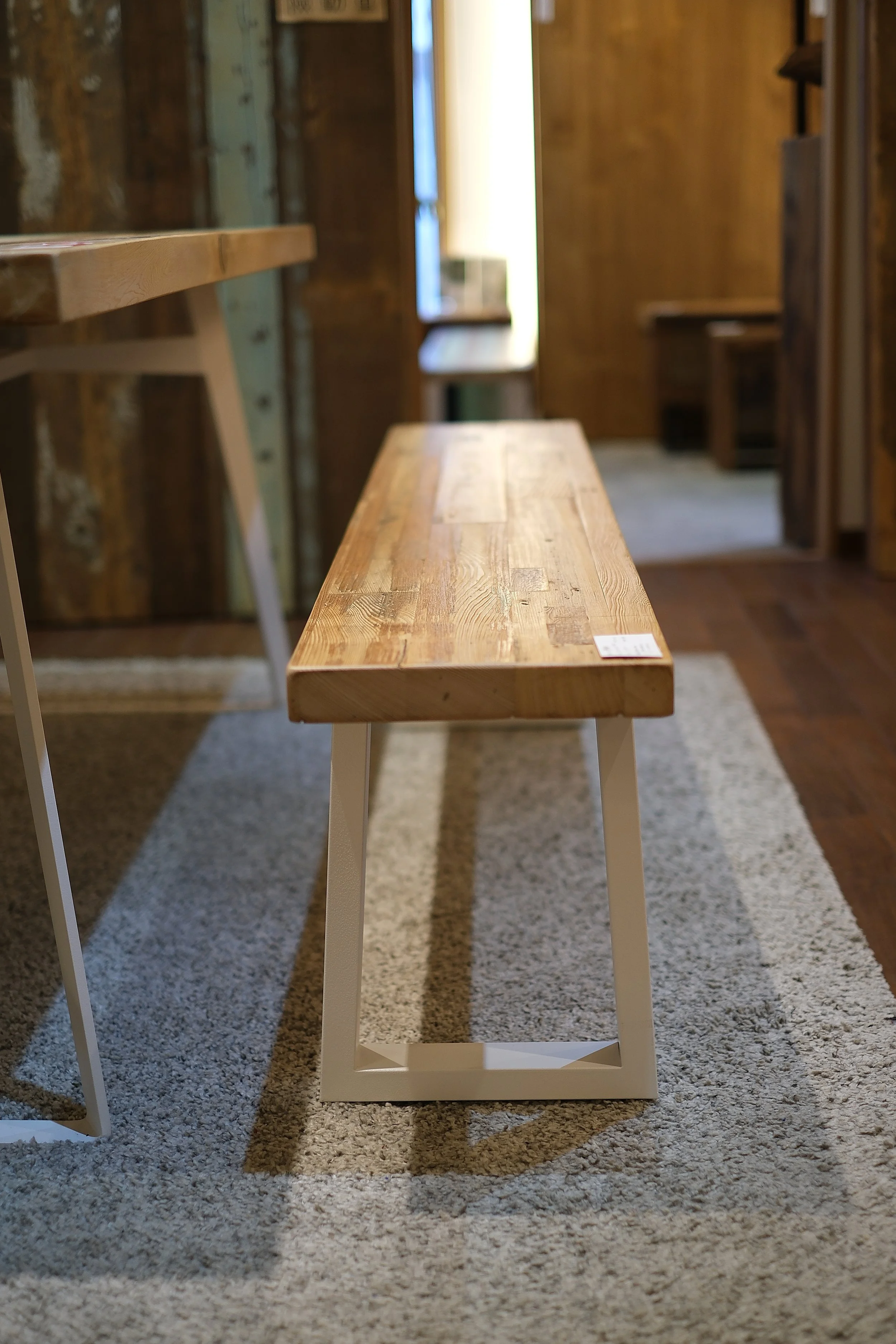 長凳 粗款腳(白)