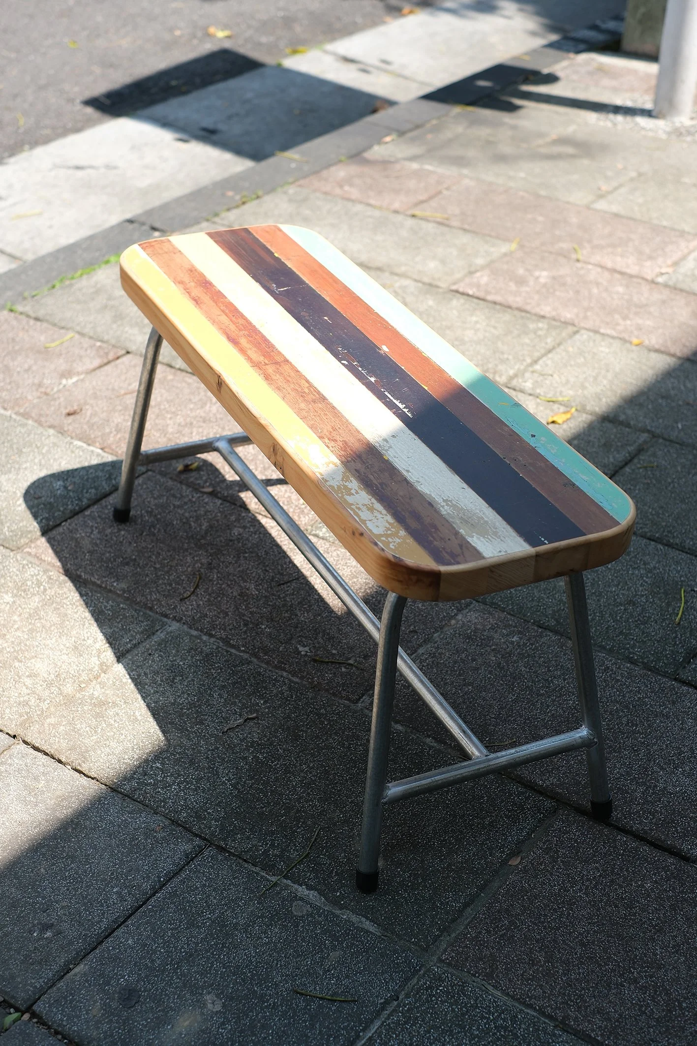 台灣檜木 圓角迷你長凳