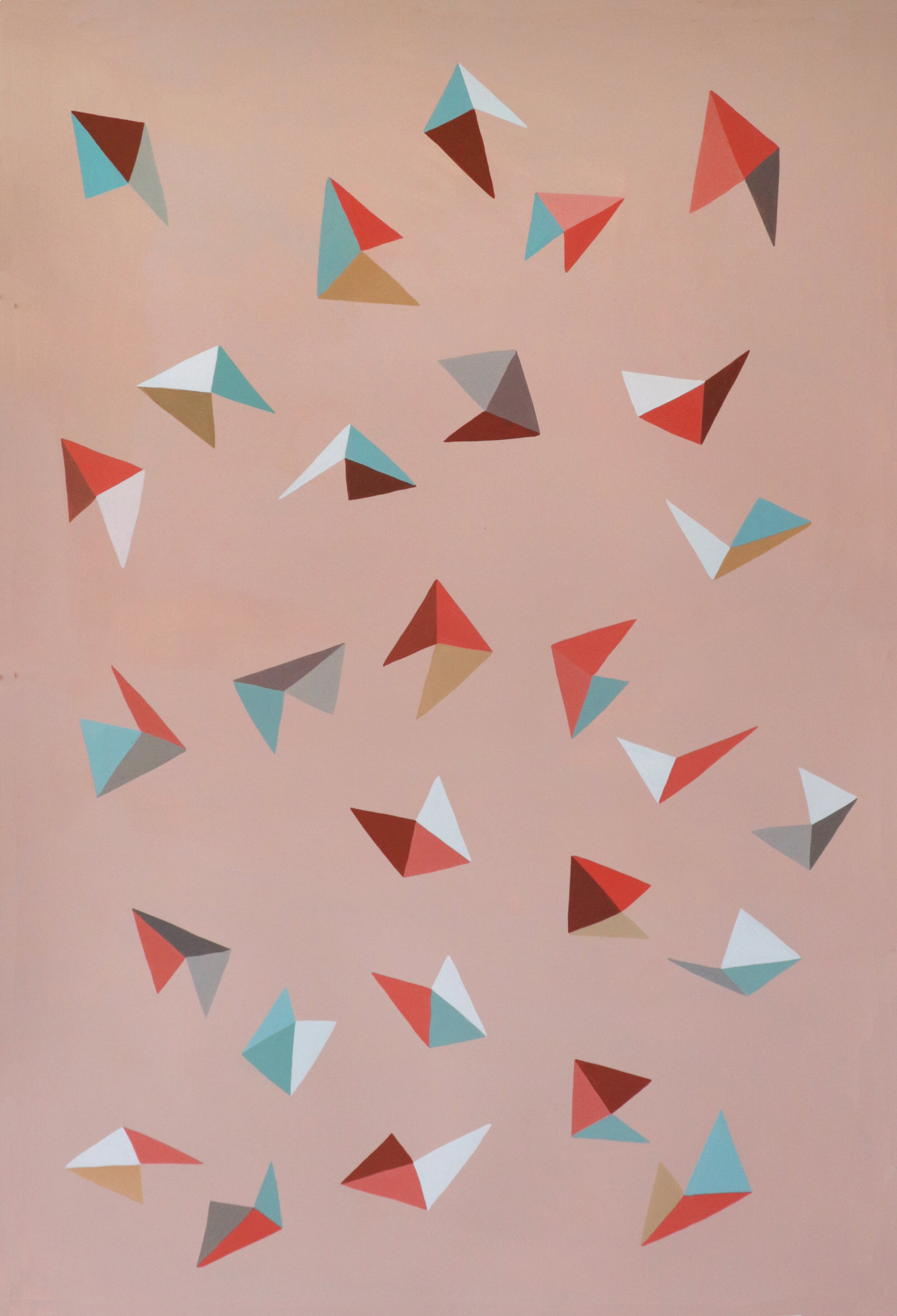 Percival, 2019, 60x40 inches, gouache on paper