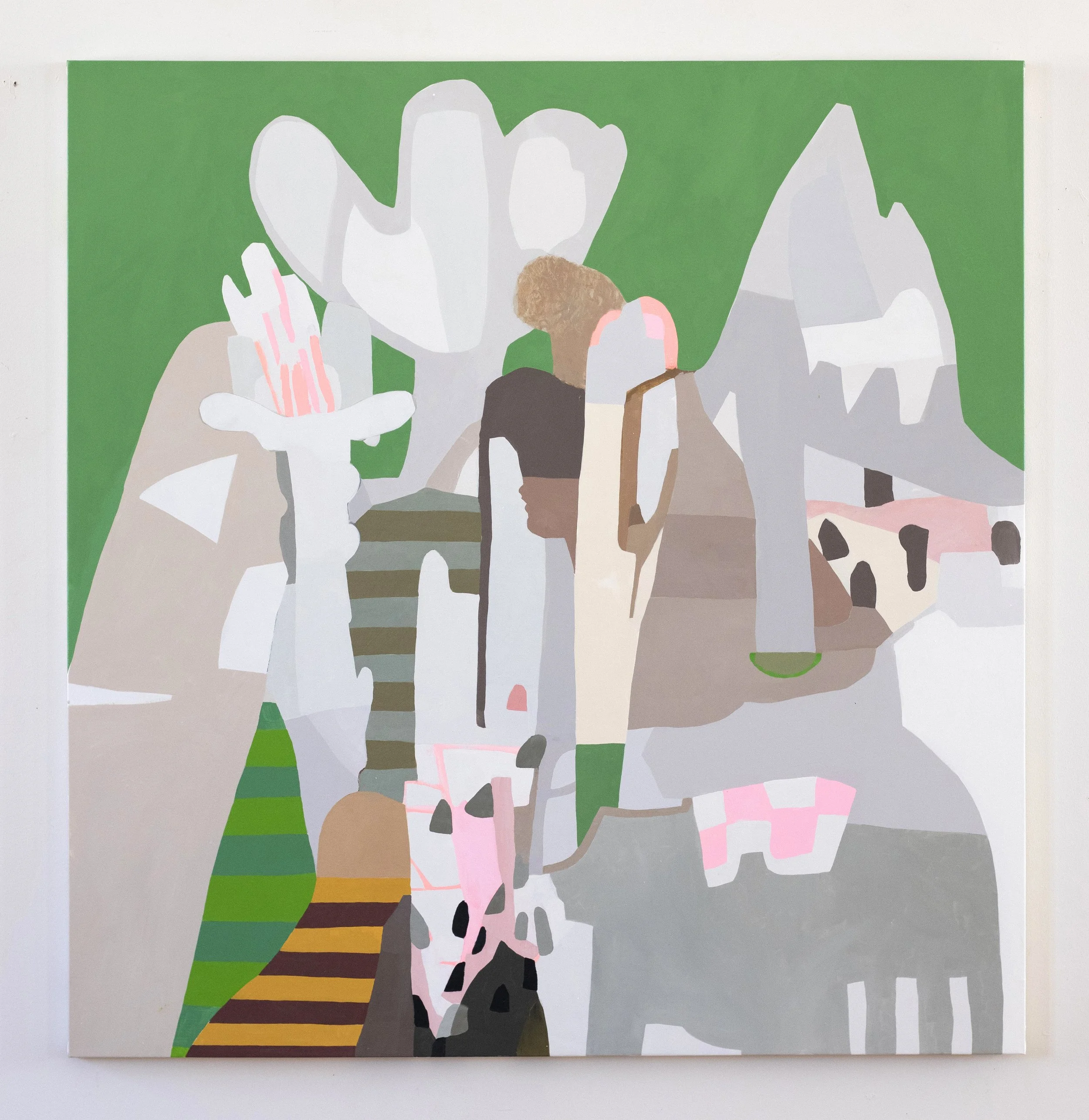 Day Hike, 2026, 60x60 inches, oil on canvas