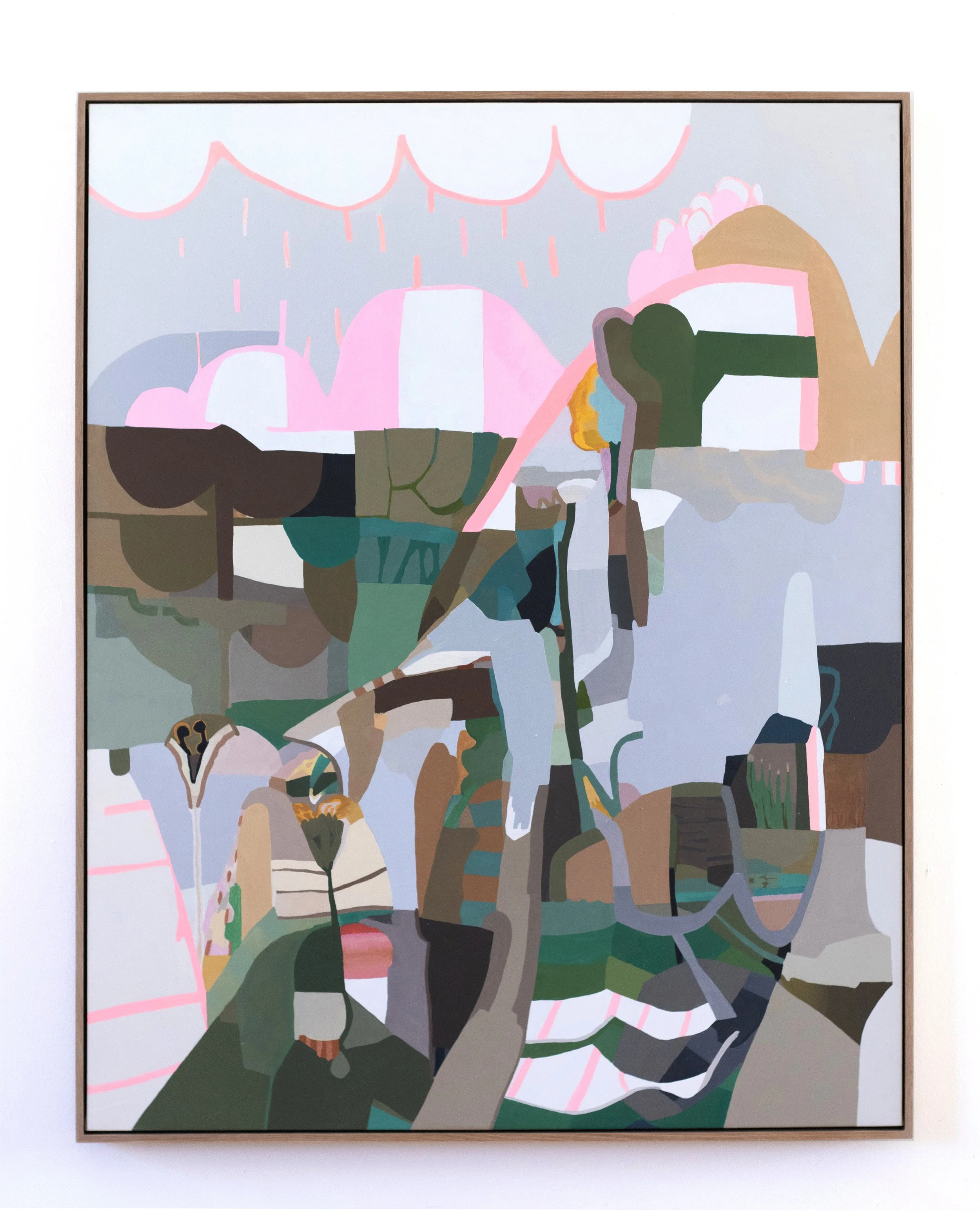 Saltus, 2026, 46x58 inches, oil on canvas