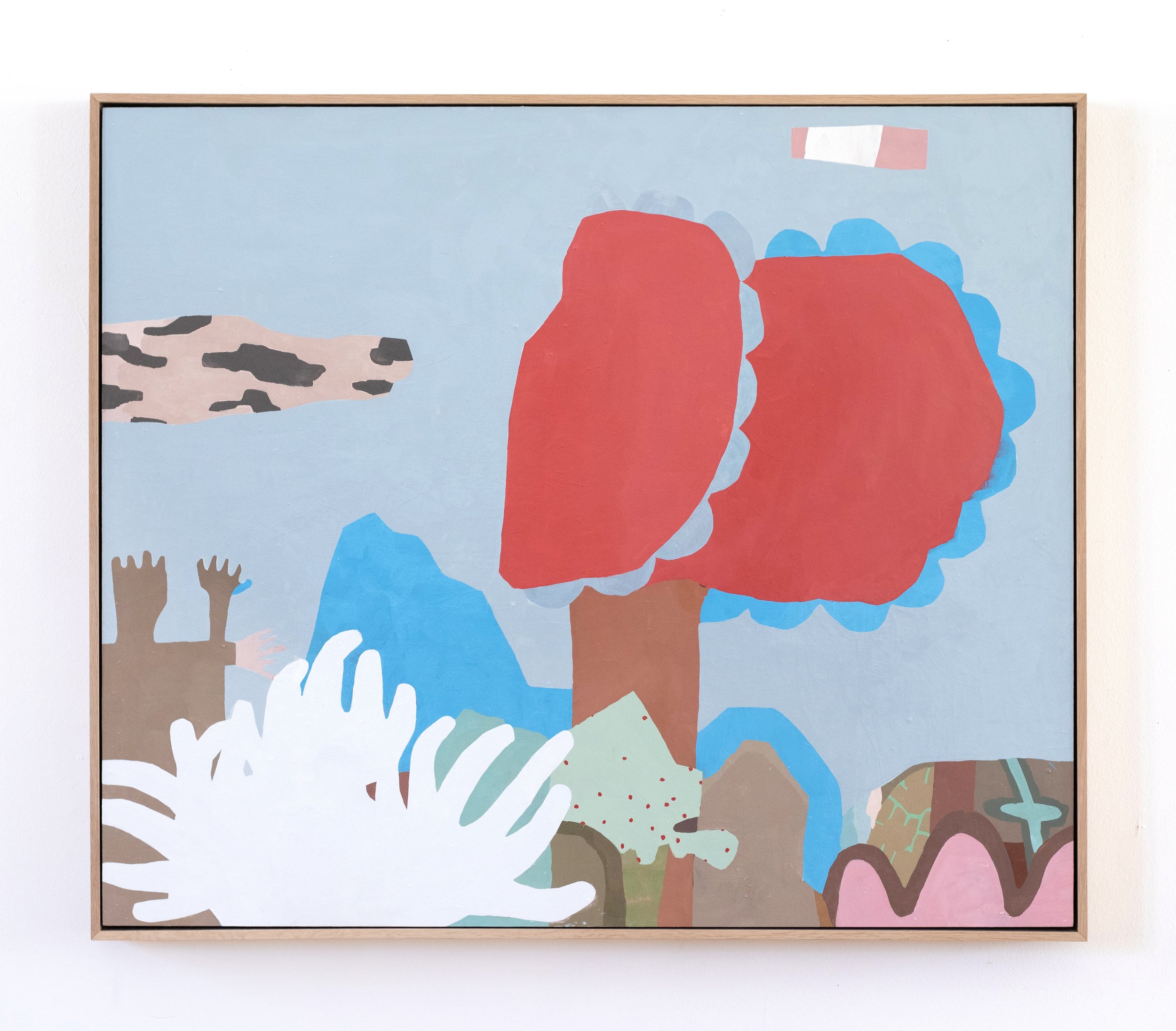 Pli, 2026, 45x38 inches, oil on board