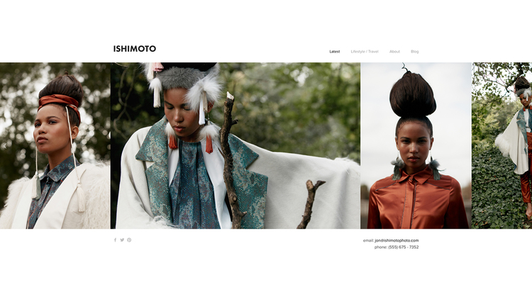 Ishimoto is een eenmalige template met een eenmalige naam. Het is een portfolio template met een vernieuwende horizontale gallerij slider, waardoor het de voorkeur heeft bij fotografen, artiesten en restaurants