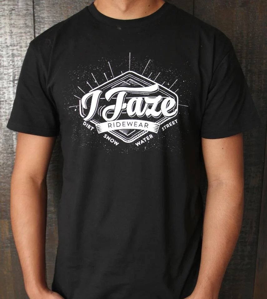  Ifaze is a local start-up company focusing on apparel and accessories for Bike, Wake, Snow, Skate and Surf culture. I designed a one-off limited edition t-shirt, and revamped their&nbsp;existing logo.&nbsp;      Photos by&nbsp; Kate O'brian 