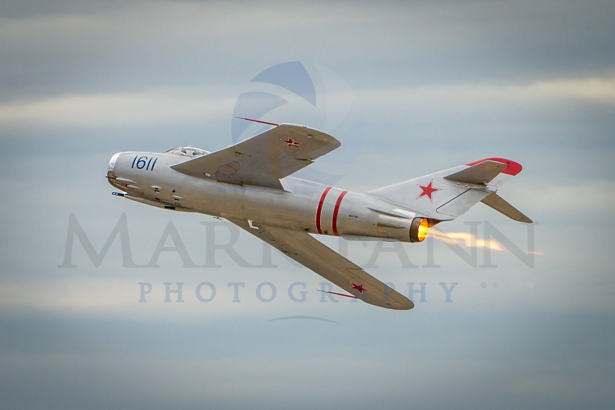MIG-17 Doing a Low Pass with Afterburner