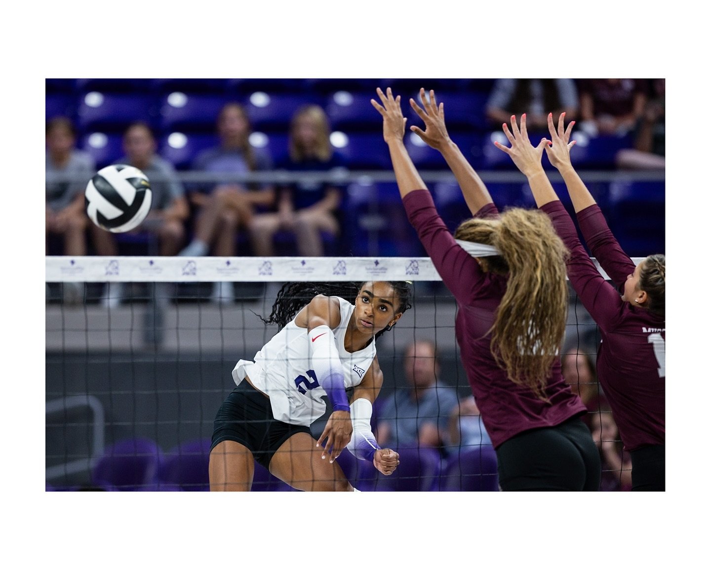 NCAA Women&rsquo;s Volleyball | Texas A&amp;M  vs TCU | September 10, 2025 | Fort Worth, Texas | &copy;️Mark Fann 📷: @dfwzonemedia 
@aggievolleyball @tcuvolleyball #AggieVB #GigEm #TAMUVB #WeAreAggies #AggiePride #AggieVolleyball #SECVolleyball #TCU