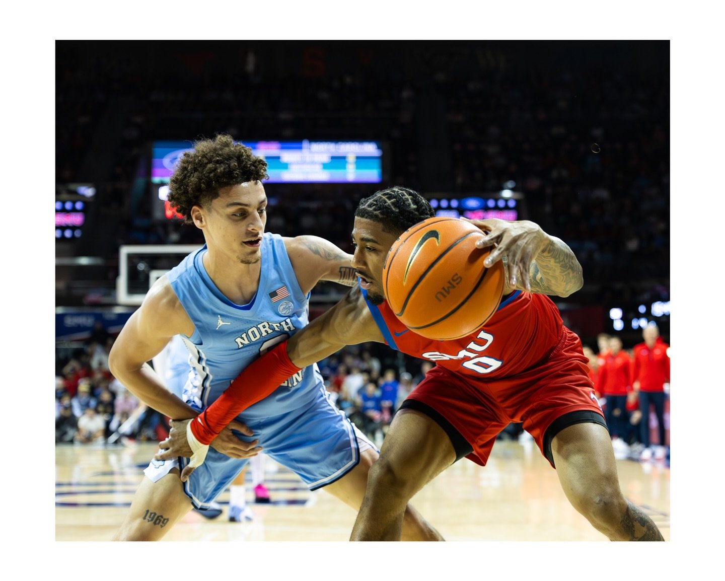 NCAA Mens&rsquo;s Basketball | UNC vs SMU | January 03,  2026 | Dallas, Texas | @Mark Fann | @zumapress 

SMU stunned No. 12 North Carolina 97&ndash;83, taking control in the second half and snapping UNC&rsquo;s seven-game win streak. Boopie Miller s