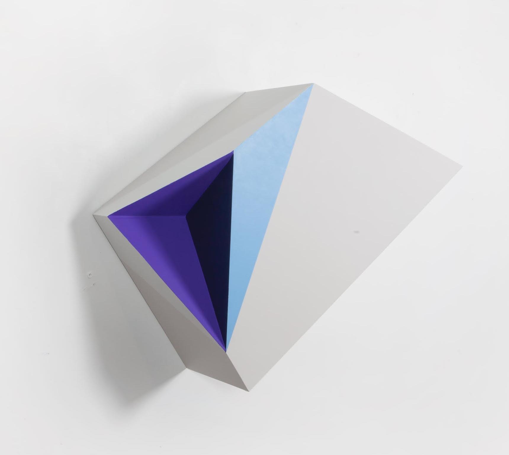 Origami 3 #2 , 2015 Mixed Media on Wood 28 x 20 x 7 in.