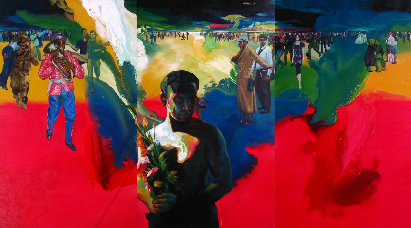Waiting For You , 2010 Acrylic on Canvas 60 x 108 in.