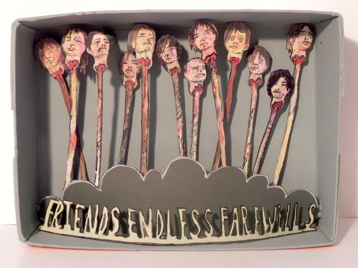 Friends Endless Farewells , 2011 Mixed Media 6 3/4 x 4 7/8 in.