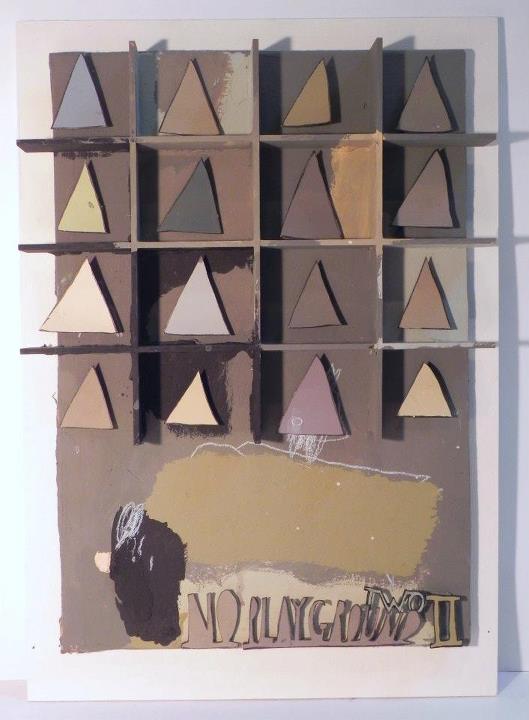 No Playground , 2011 Mixed Media 6 1/4 x 6 1/4 in.