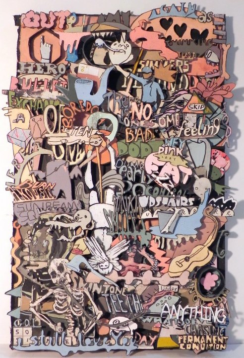 Not Done Anything Whatsoever Chasing Permanent Condition , 2011 Mixed Media 8 x 12 in.