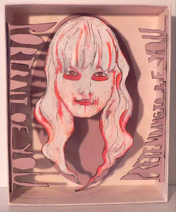 Portrait Of You Pretending To Be You , 2011 Mixed Media 5 1/4 x 6 1/2 in
