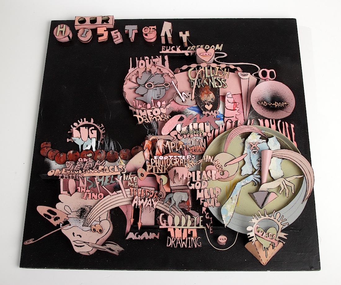 Think Lonely the Only, 2013 Mixed Media 16 x 16 in.