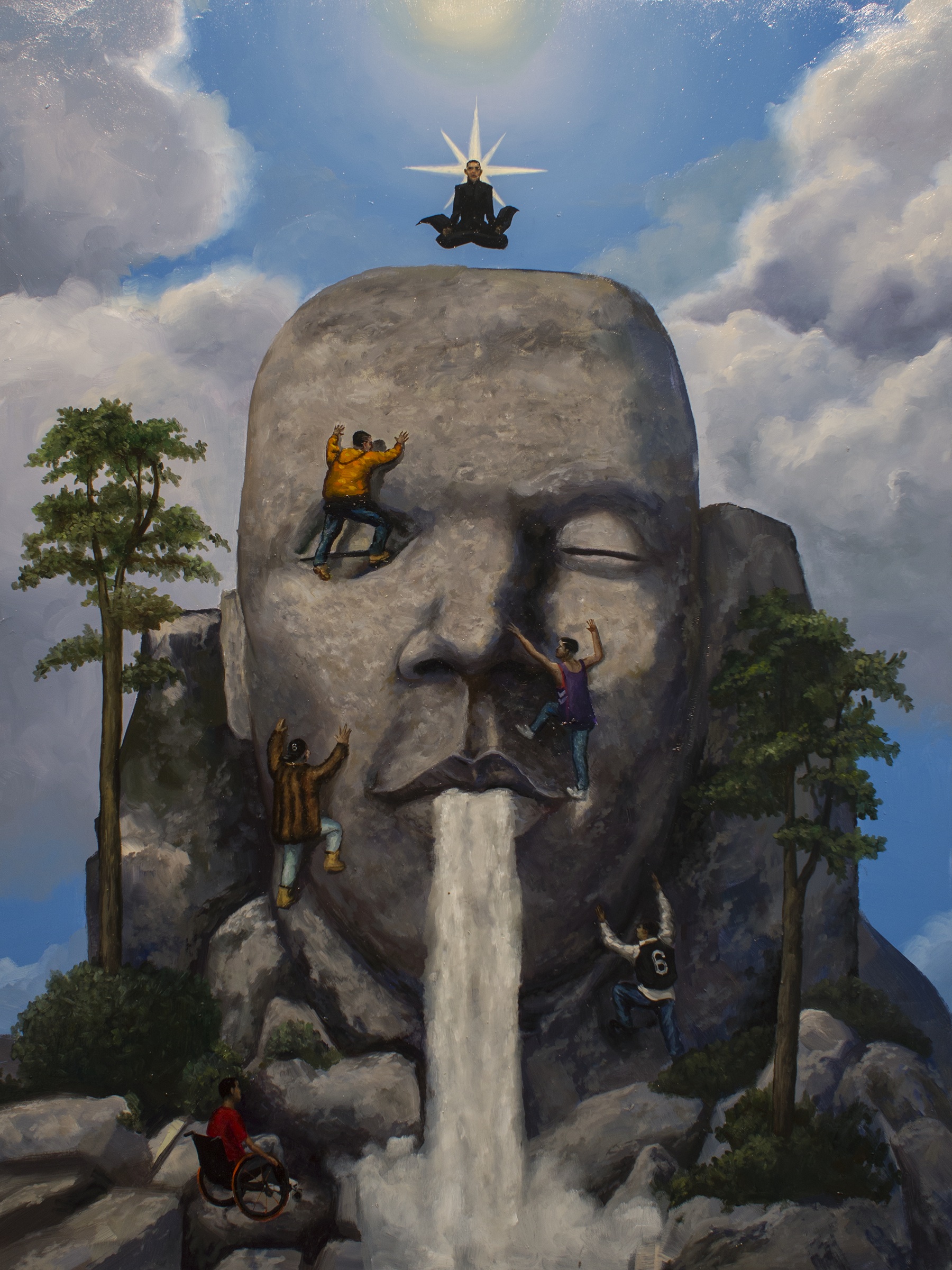 A Drake's Progress Alkyd on Hardboard 24 x 18 in.