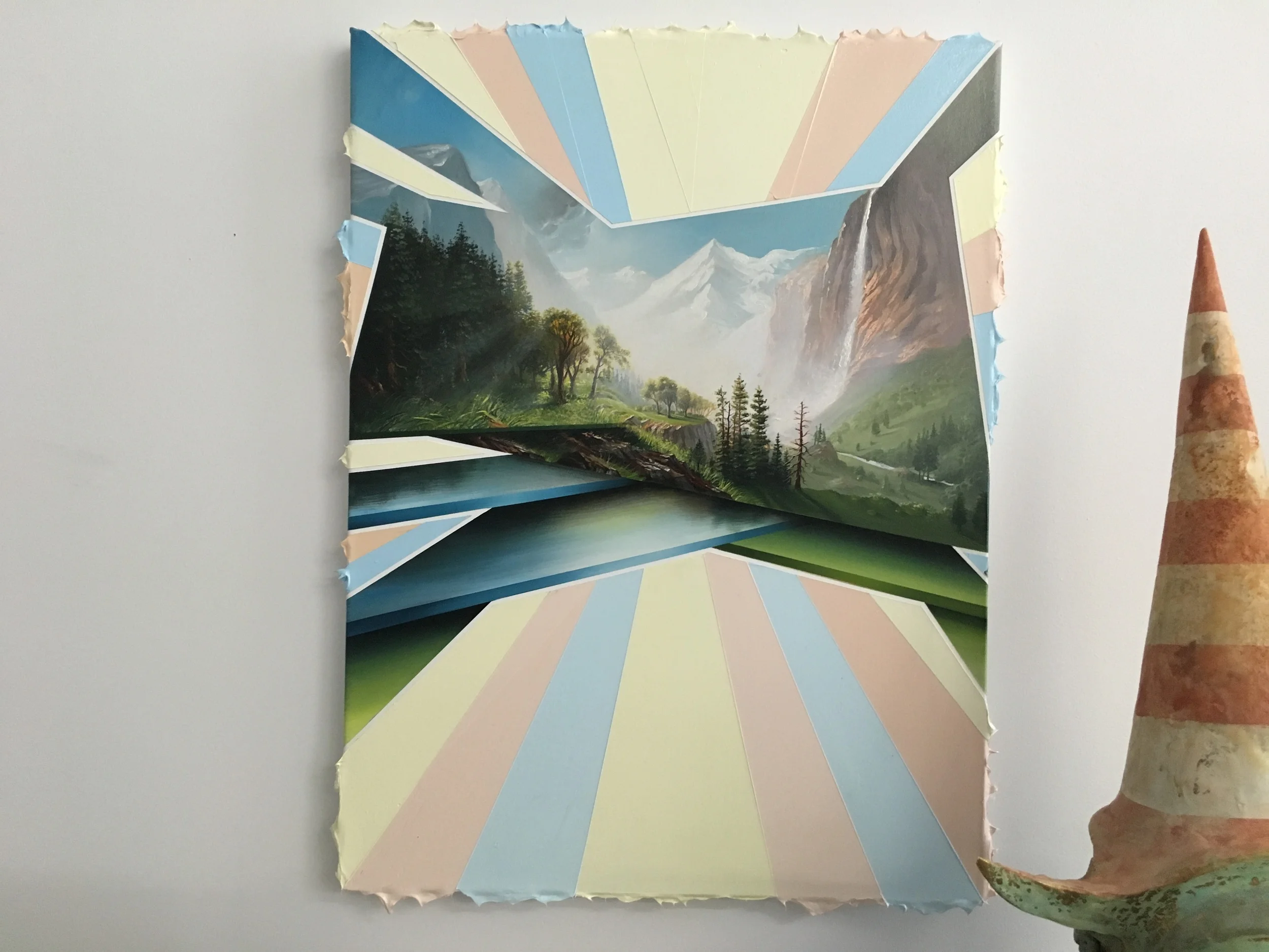 majesty of the mountains through a prism, 24 x 18 oil on canvas