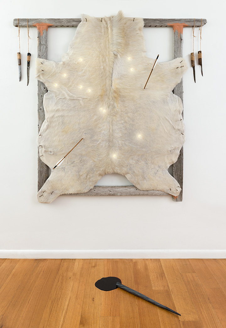 By The Light of the Stars Does Innocence Falter , 2015 Mixed Media 66 1/2 x 67 x 16 in.