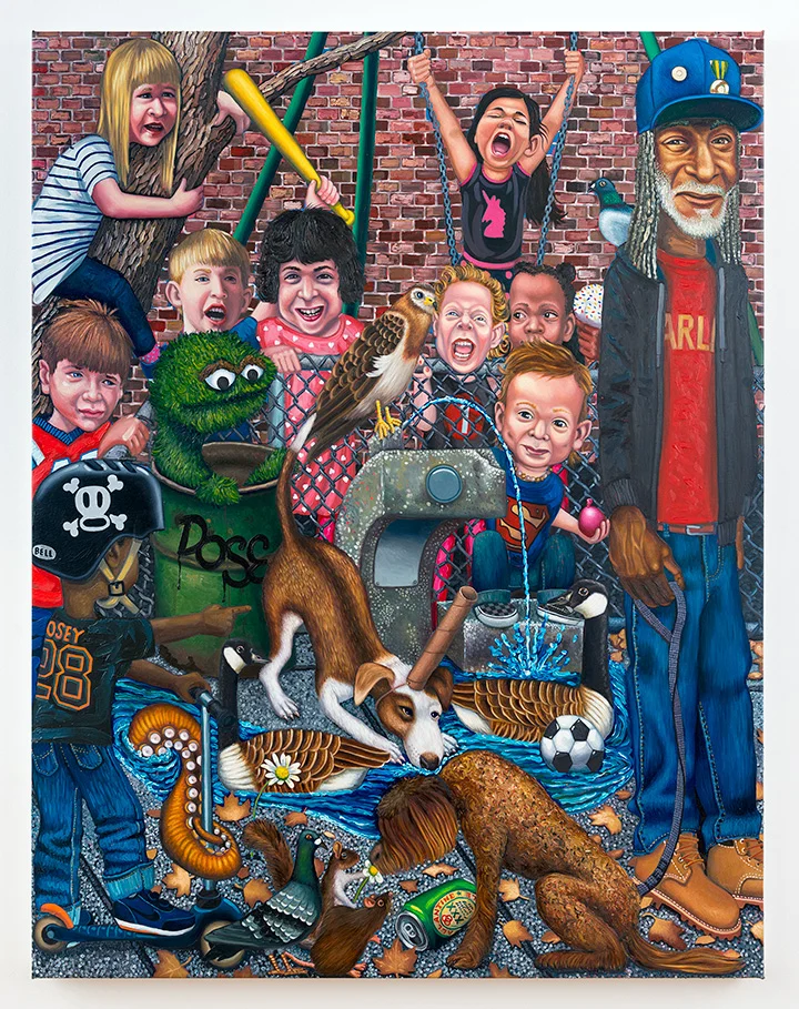 The Unicorn is found, 2015 Oil on Canvas 62 x 48 in.