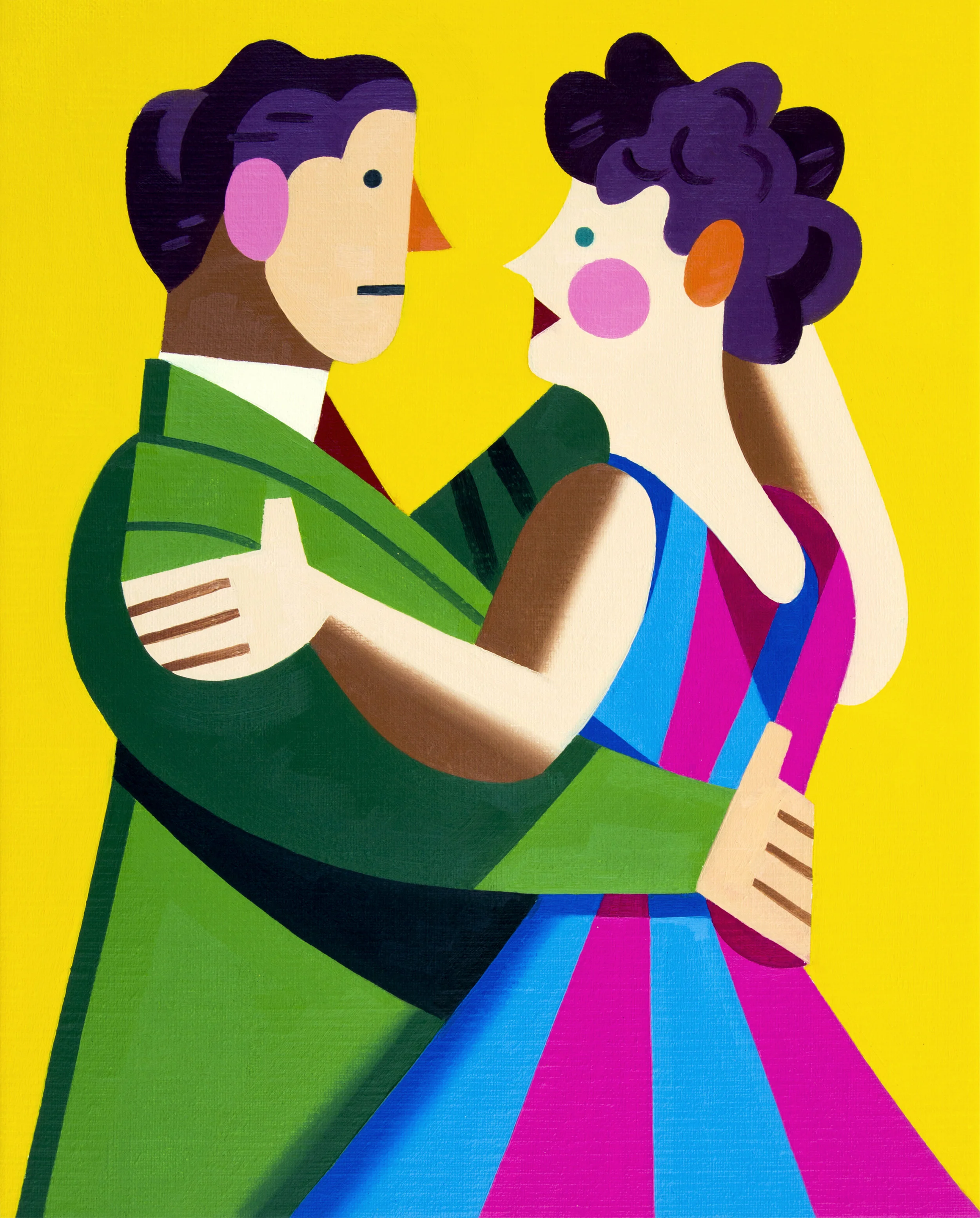 Nuevo vals, 2019, oil on linen 16.1 x 13 in. $1,200 SOLD