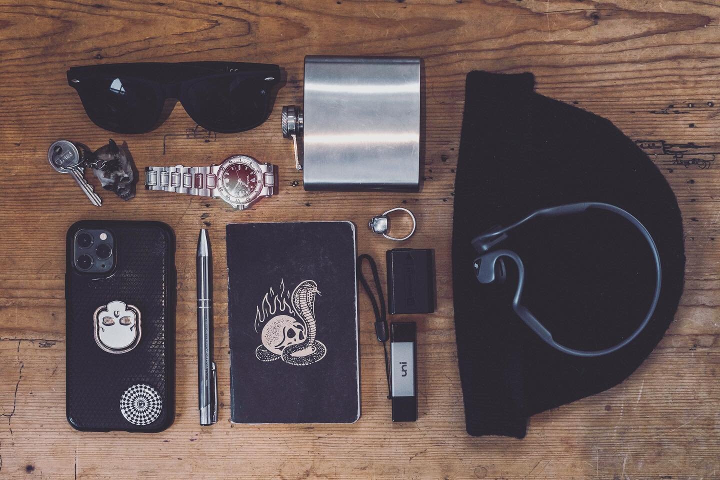 I love a #everydaycarry/#pocketdump so I thought I&rsquo;d do one...
.
Sunglasses 😎 Mainly for driving or keeping hair out of my  eyes. Got these from @scroobiuspipyo merch because I liked the message on side. &ldquo;We may not be for you... and tha