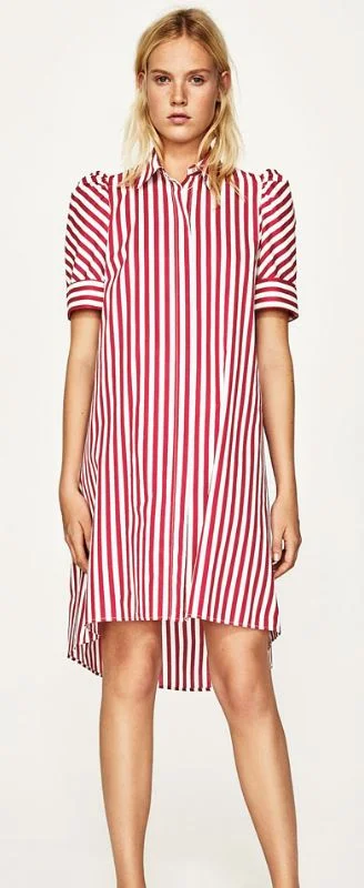 red striped dress zara
