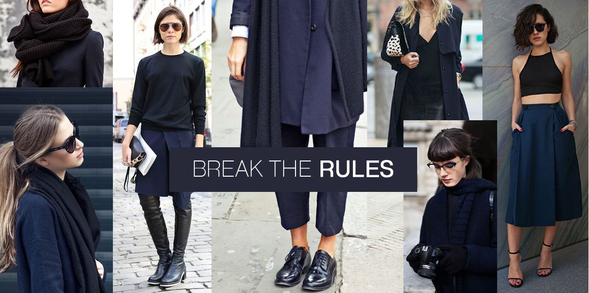 Style rule breakers: how to wear navy ...